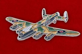 Значок Бомбардировщик Королевских ВВС Avro Lancaster (zn-645)