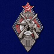Знак За стрельбу из винтовки и револьвера на обязательных стрелковых соревнованиях РККА 3 степени копия