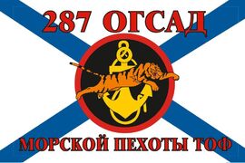 Флаг Морской пехоты 287 ОГСАД Тихоокеанский флот