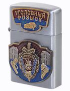 Зажигалка газовая 100 лет Уголовному розыску