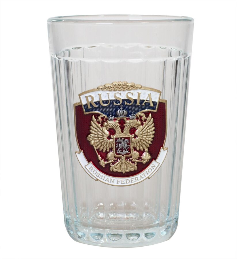 Гранёный стакан RUSSIA