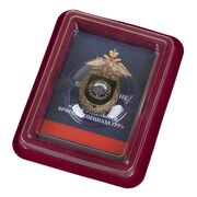Нагрудный знак 22-я отдельная бригада специального назначения ГРУ в наградной коробке с удостоверением в комплекте