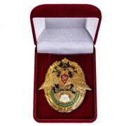 Знак в бархатистом ФПС РФ 200 выходов на охрану границы