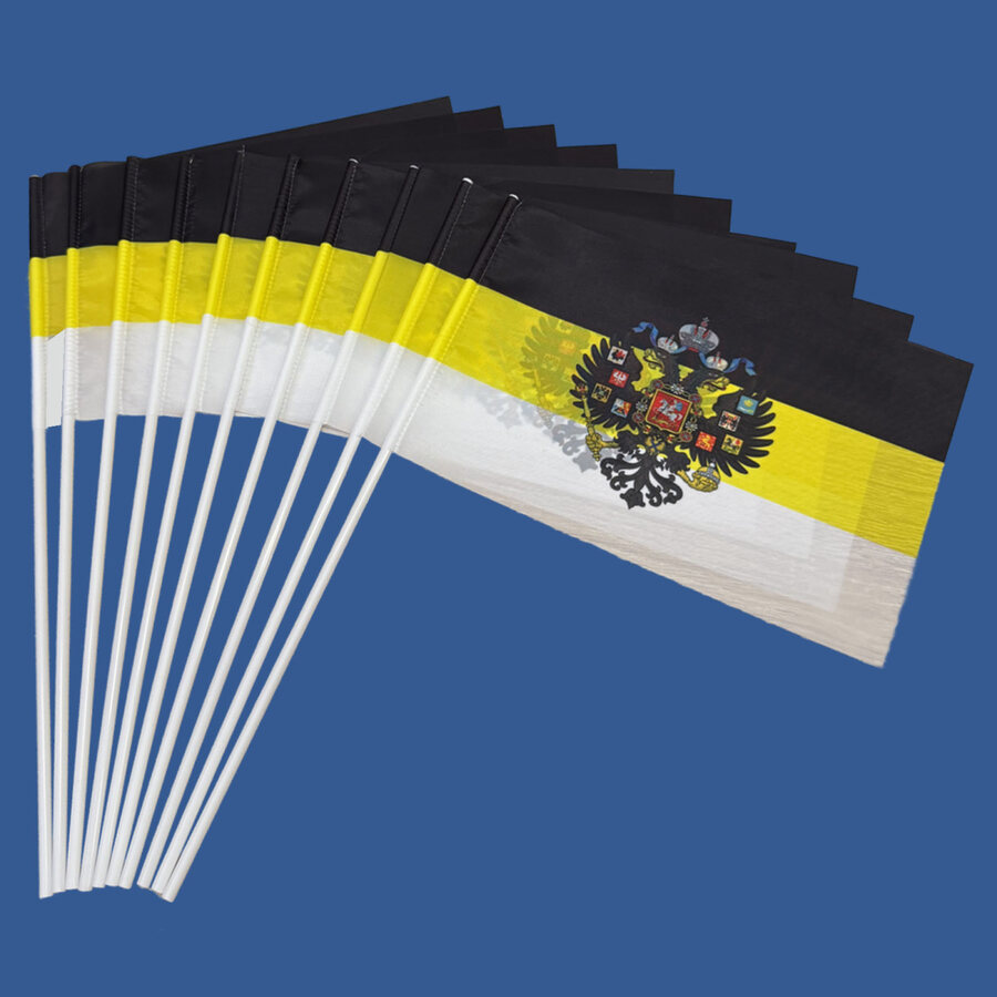 Флажок настольный Имперский с гербом (10 штук)