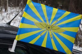 Флаг на машину с кронштейном ВКС