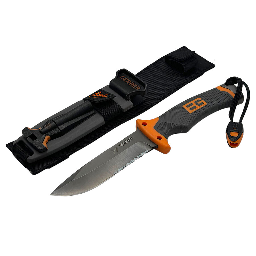 Нож Gerber Bear Grylls Ultimate с аварийно-спасательным свистком, огнивом и точильным камнем