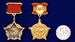 Нагрудный знак Воину-интернационалисту (Муляж) в наградной коробке с удостоверением в комплекте 8