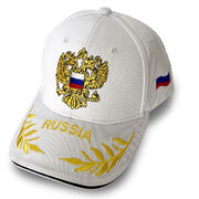 Мужская кепка с вышивкой Russia (Белая)