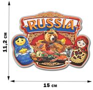 Автомобильная наклейка Russia с матрёшками
