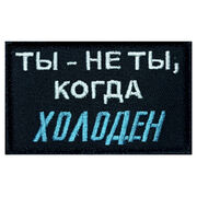 Нашивка Ты - не ты,когда холоден (5х8 см)