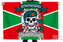 Флаг Пограничные войска Граница на замке с черепом