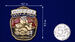Металлическая накладка с русским медведем RUSSIA (5,2x4,2 см) 4
