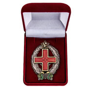 Знак врача РККА в бархатистом футляре муляж