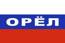 Флаг триколор Орёл 90х135 большой