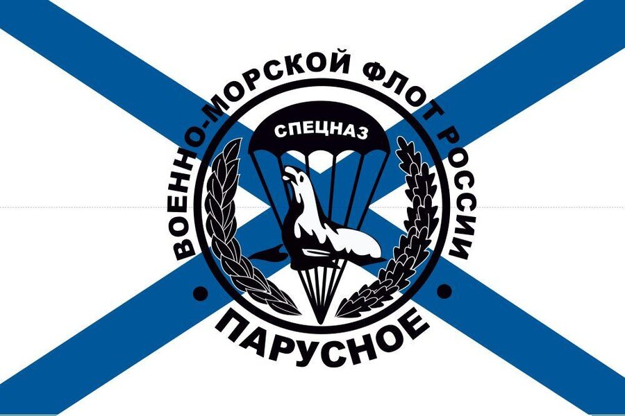 Флаг 561 ОМРП спецназа ГРУ Балтийский флот 90x135 большой
