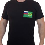 Футболка с вышивкой ФССП (Черная)