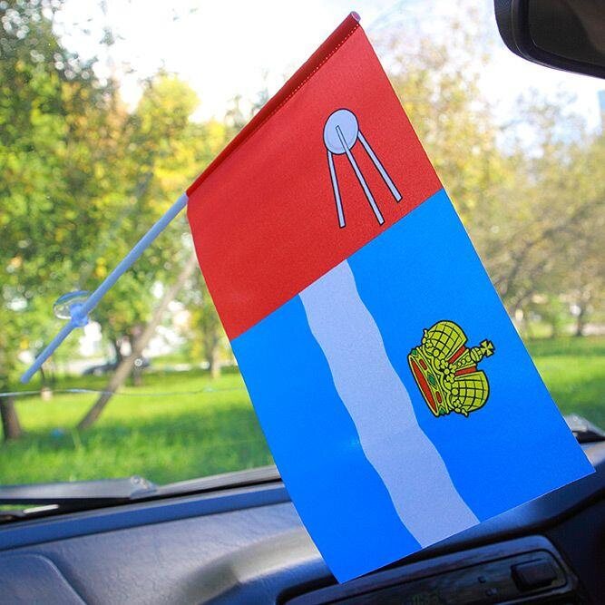 Флажок в машину с присоской Калуга