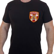 Футболка с вышивкой Росгвардия (Черная)