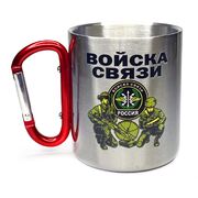 Кружка с карабином с принтом Войска Связи