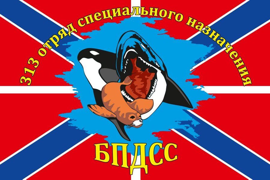 Флаг 313 ОСпН БПДСС 90x135 большой
