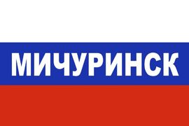 Флаг триколор Мичуринск 90x135 большой