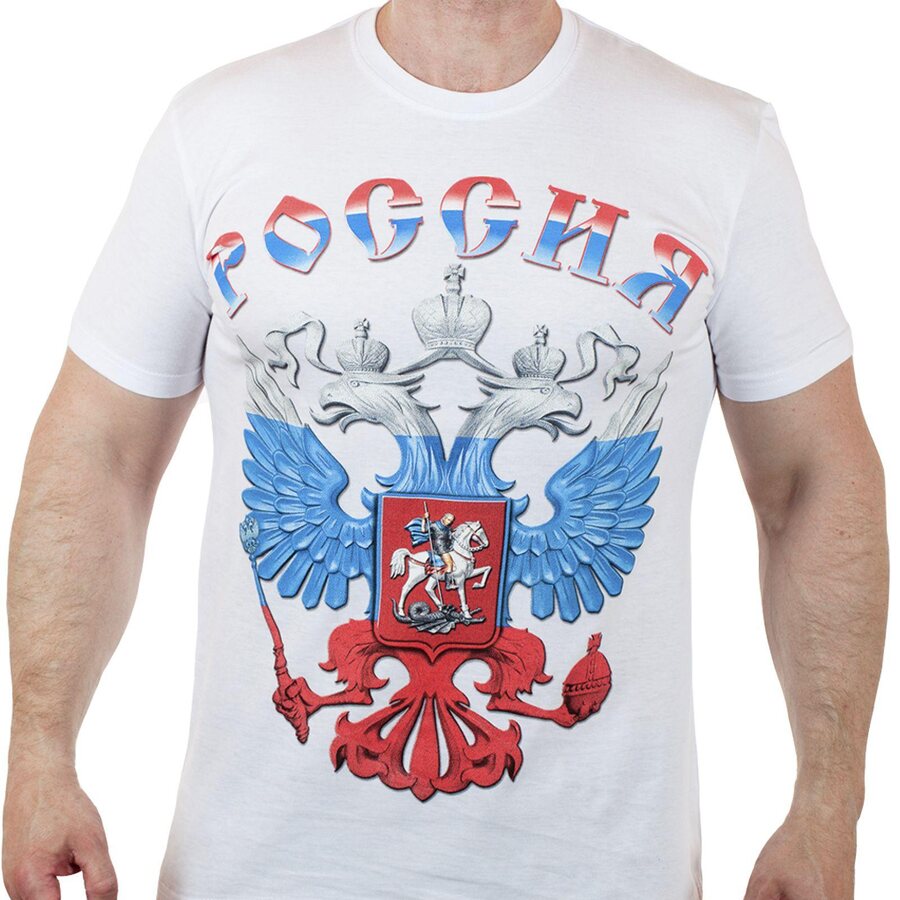 Футболка Герб Российской Федерации (Триколор)