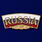 Металлический шильд RUSSIA (2,0x4,7 см) 2
