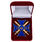 Знак в бархатистом футляре Крест За службу на Кавказе (синий)