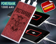 Power Bank в кожаном чехле РОСГВАРДИЯ