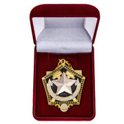 Знак Шахтерская слава 3 степени копия  в бархатистом футляре