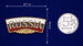 Металлический шильд RUSSIA (2,0x4,7 см) 5