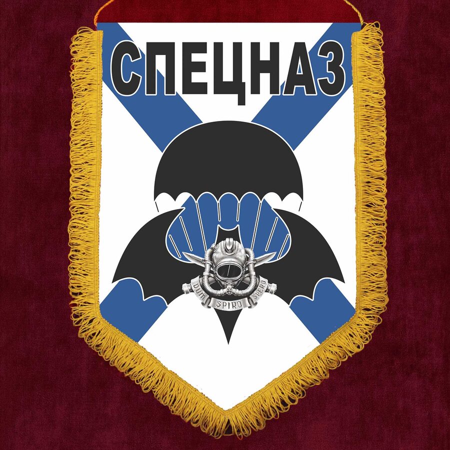 Военный вымпел спецназовцу - с эмблемой