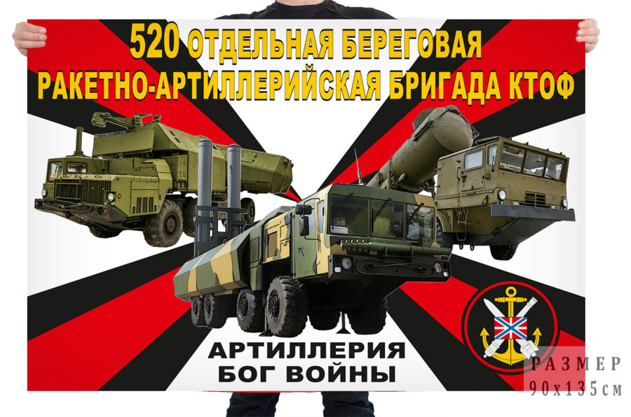 Флаг 520 отдельной береговой ракетно-артиллерийской бригады КТОФ – Петропавловск-Камчатский