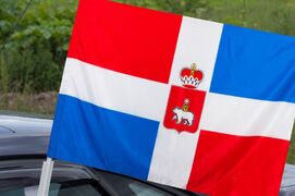 Флаг на машину с кронштейном Пермского края