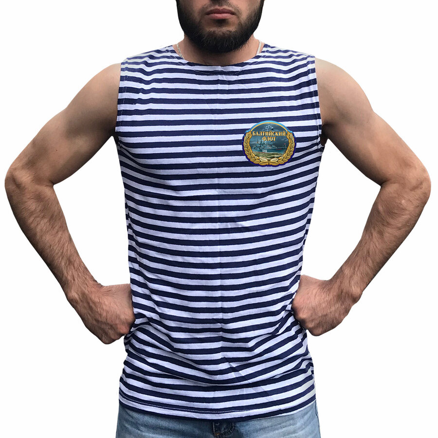 Тельняшка для моряка с кораблем