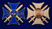 Знак в бархатистом футляре Крест За службу на Кавказе (синий) 8