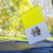 Флаг в машину с присоской Ватикана