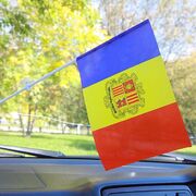 Флажок в машину с присоской Андорры