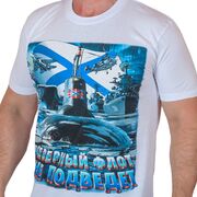 Футболка Северный флот (Белая)