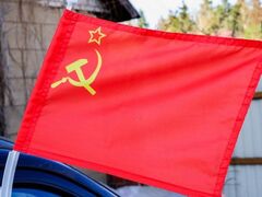 Флаг на машину с кронштейном СССР