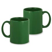 Кружка керамическая (Зеленая)