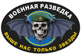 Автомобильная наклейка с символикой Военной разведки