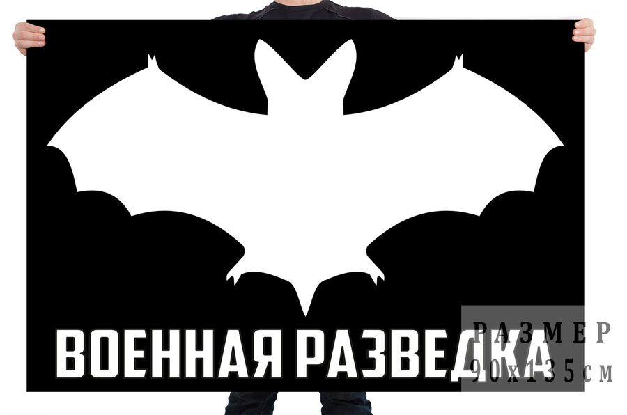 Флаг Военная разведка с летучей мышью
