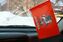 Флажок в машину с присоской Москва 1