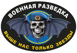 Автомобильная наклейка на машину военного разведчика