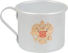 Алюминиевая кружка Герб России