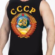 Майка с гербом СССР (Черная)