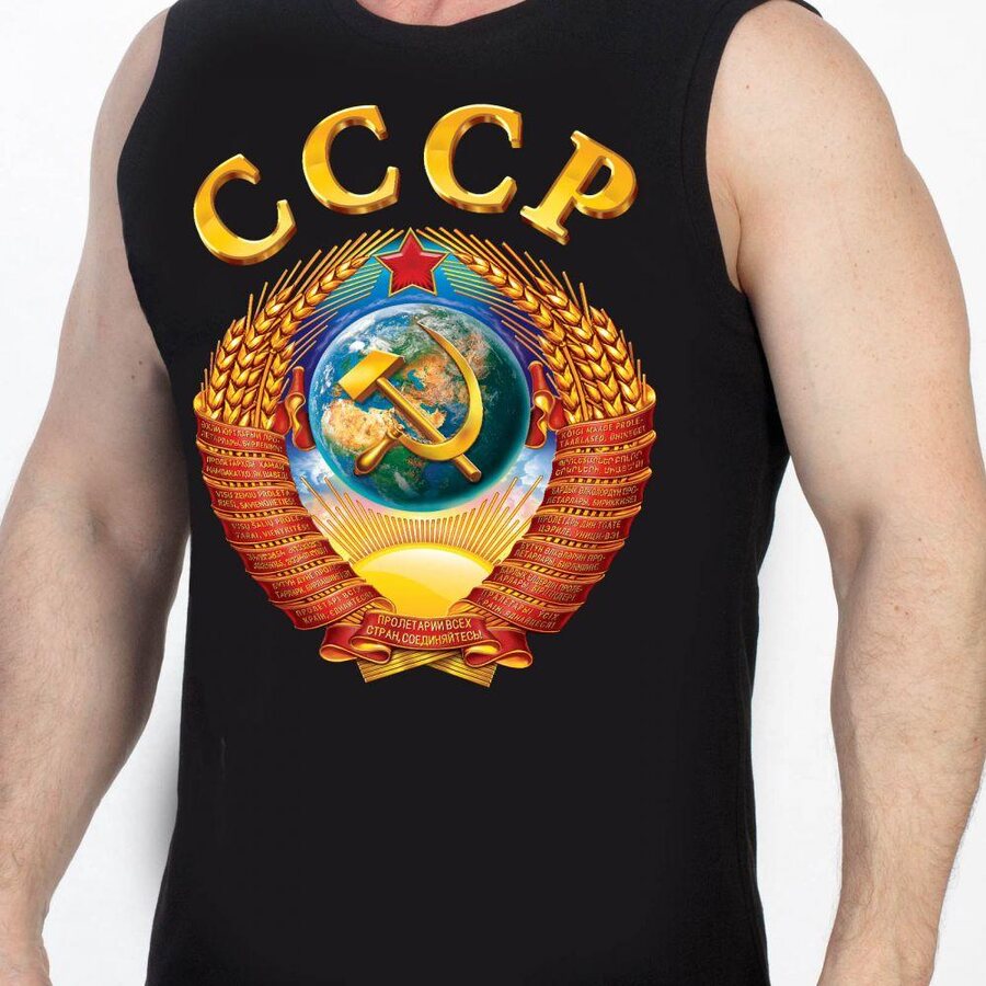 Майка с гербом СССР (Черная)