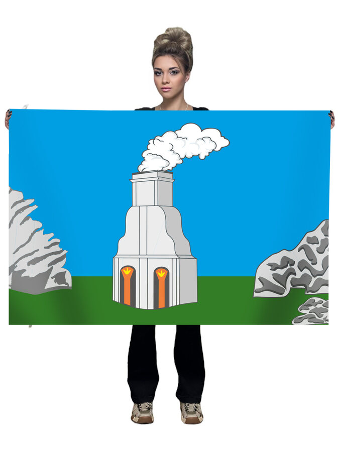 Флаг Барнаула Алтайского края 90x135 большой