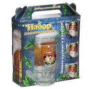 Набор подарочный За Погранвойска (пивная кружка, 3 стопки) 